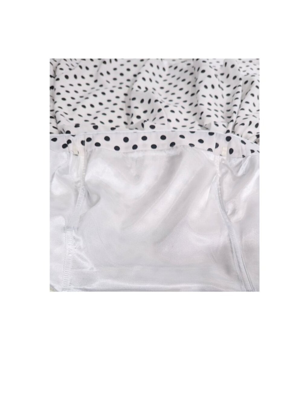 WHBM Polka Dot Strapless High Low Party Dress Women Size 14 - Picture 7 of 11
